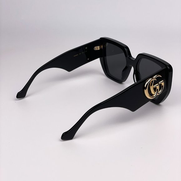 Gucci GG0956S 003 Sunglasses Black Gold Logo Women main image 10